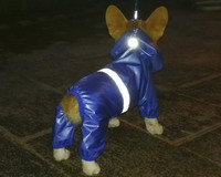 Pet Dog wodoodporny płaszcz przeciwdeszczowy kombinezon odblaskowy płaszcz przeciwdeszczowy ochrona przeciwsłoneczna pies ubrania na zewnątrz kurtka dla małych psów artykuły dla zwierząt 3